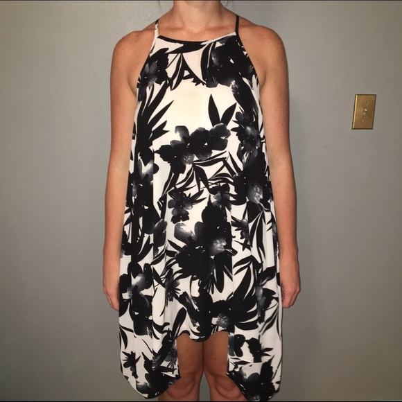 Black & White Floral Dress