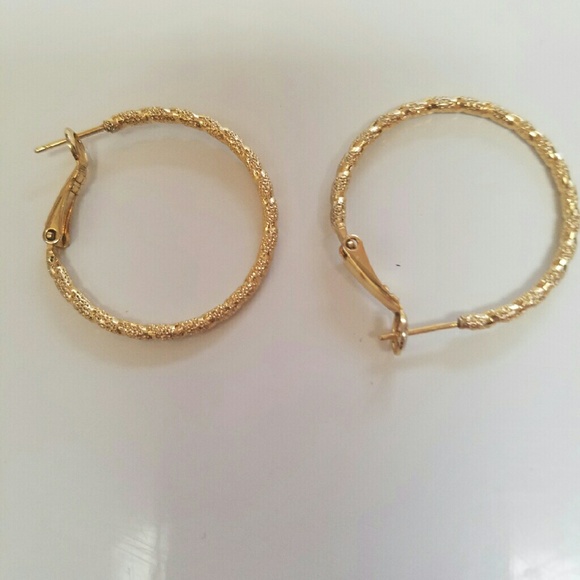 14k Gold Hoop Earings - Picture 2 of 4
