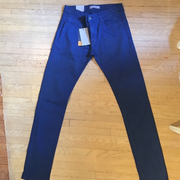 NWT Zara Men's Blue Chino Trousers