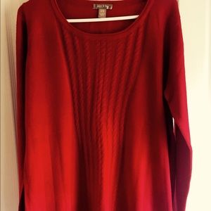 sweater with cable detail