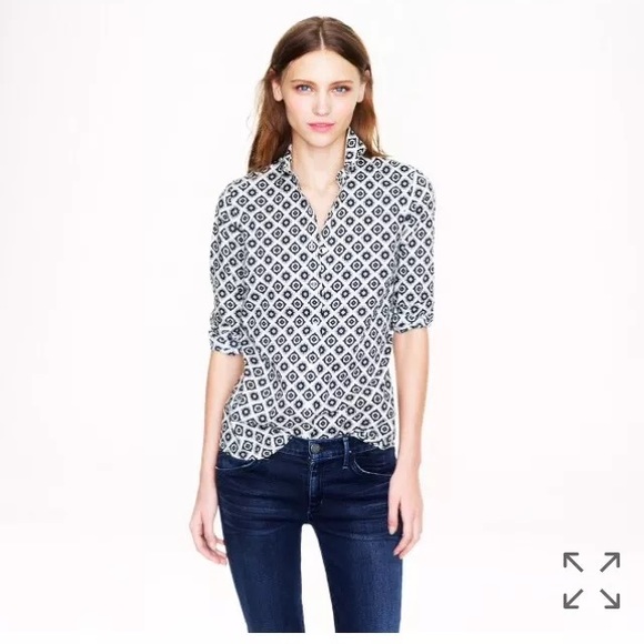 Jcrew perfect shirt in Foulard