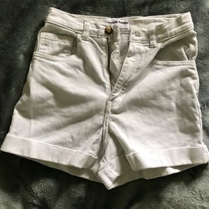 American Apparel Denim High Waisted Shorts