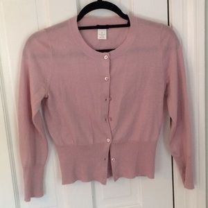 J. Crew Merino Cardigan, Blush, Size Small