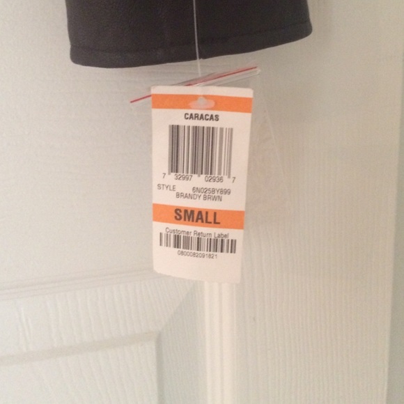 INC 100% Leather short blazer jacket - Picture 4 of 4