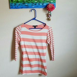Pink  & White Stripped blouse