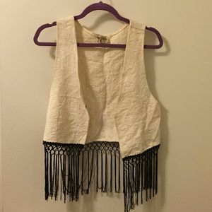 Show Me Your Mumu tapestry fringe vest