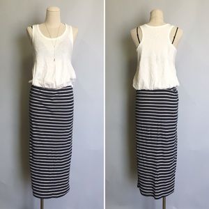 Dress with elastic waist
