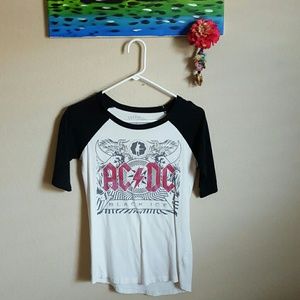 AC/DC baseball tee