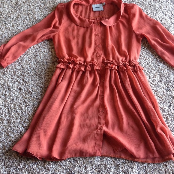 Asos sheer coral top