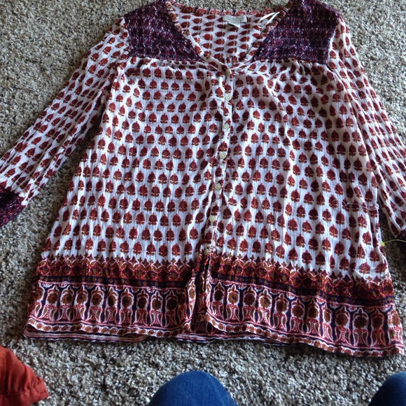 Lucky brand button up blouse