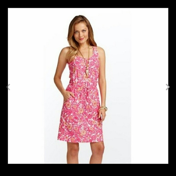 LILLY PULITZER KORI TANK DRESS CHUM BUCKET EUC!