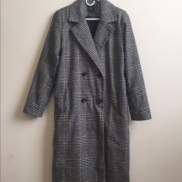 Long wool blend coat