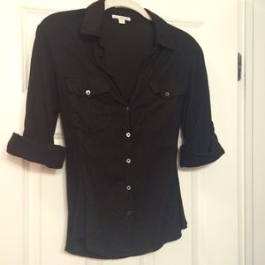 JAMES PERSE BLACK BUTTON UP SHIRT SIZE 3 OR LARGE