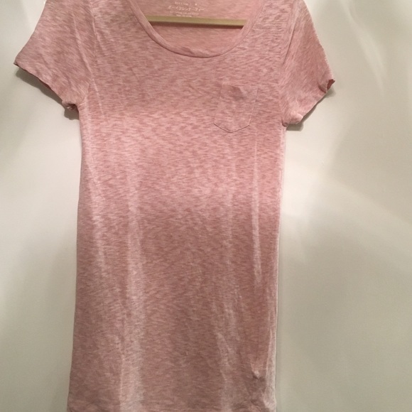 Jcrew pink short sleeve boyfriend tee - Picture 1 of 2