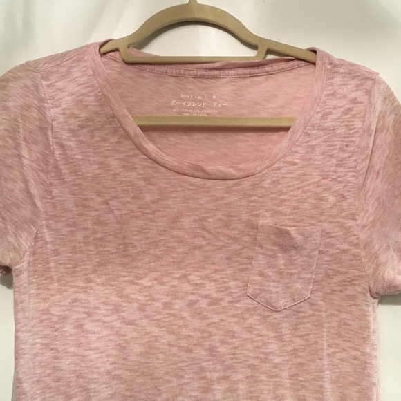 Jcrew pink short sleeve boyfriend tee - Picture 2 of 2