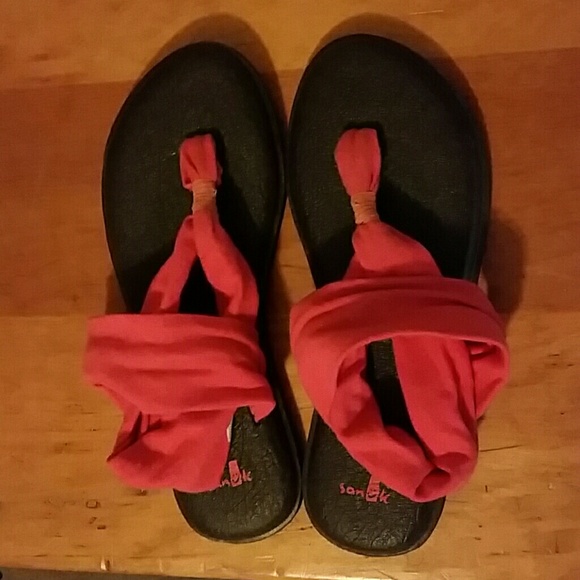 Coral Sanuk Yoga Sandals