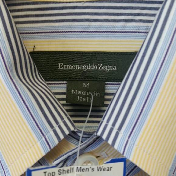 Ermenegildo Zegna Mens Shirt Long Sleeves