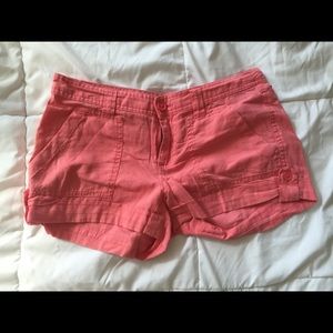 Peach colored shorts