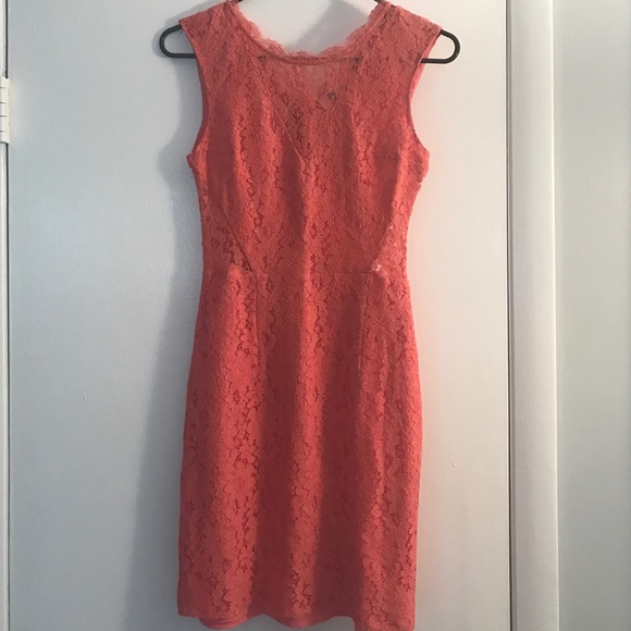 Dolce Vita Lace dress- Coral, size Small