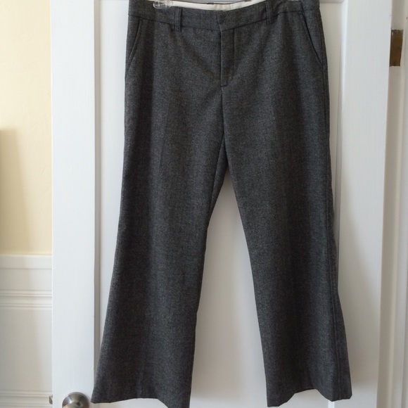 Charcoal grey wide-leg trousers - fully lined!
