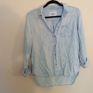 Light blue button down