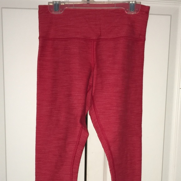 Red/White LuluLemon Full Length Pants