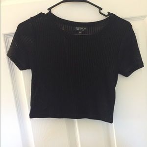 Black crop top