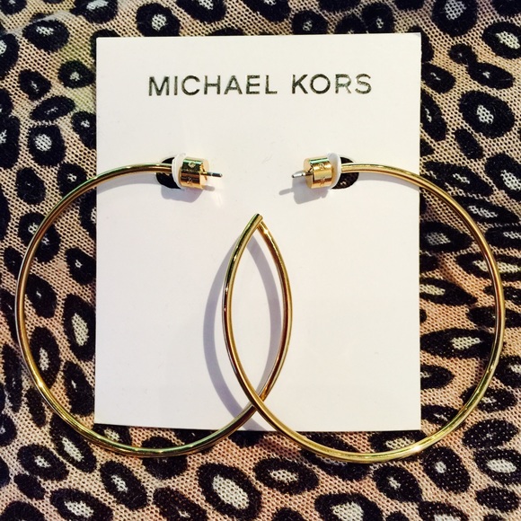Michael Kors Gold Hoop Earrings 💕