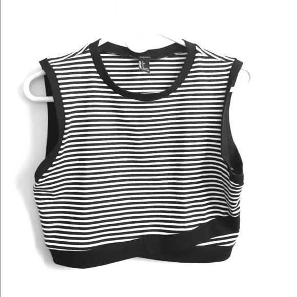 Striped crop top