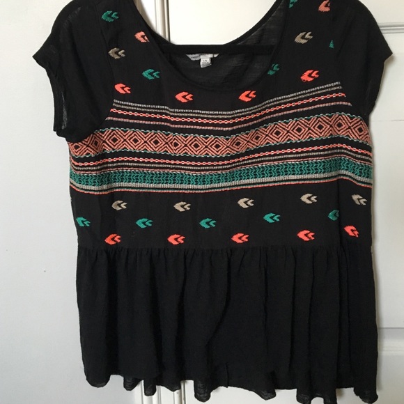 American Eagle Peplum Top