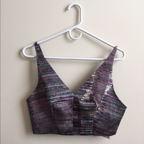 Multi-colored crop top