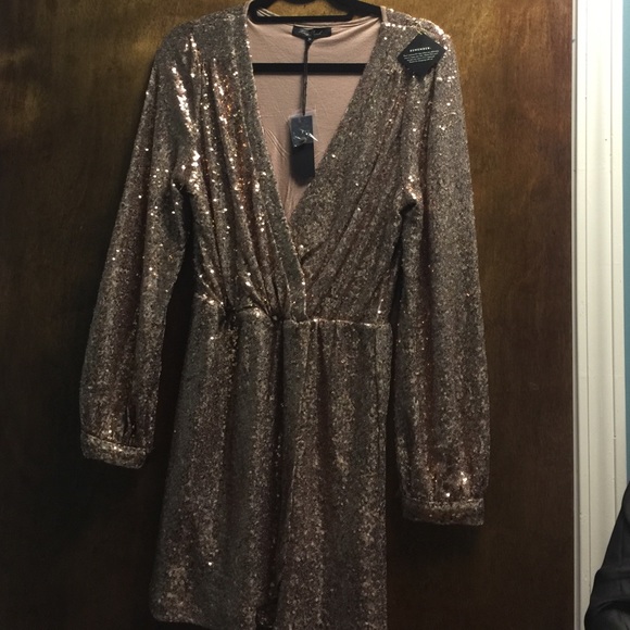Gold party dress