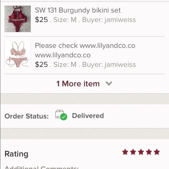 Burgundy bikini set sw131 - Picture 4 of 4