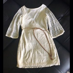 Cute lace-like dress - off-white