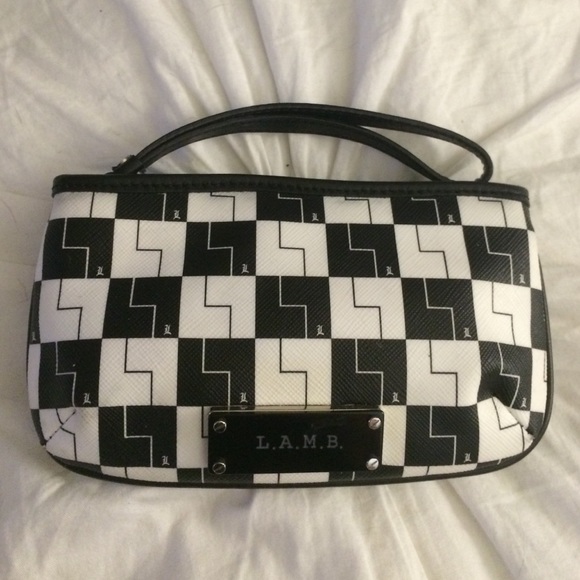 L.a.m.b. Checkered coin purse/wristlet