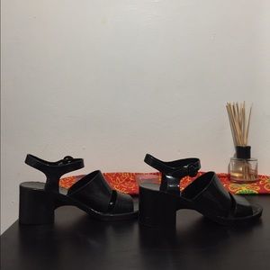 American Apparel Black Jellies