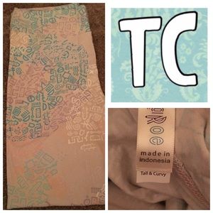 Lularoe colorful patterned leggings NWT TC