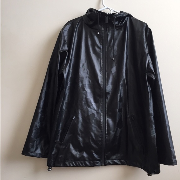 Black rain coat