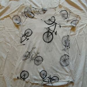 Bicycle V neck t shirt