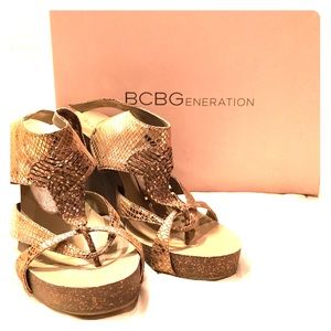 BCBG Generation Python Wedges