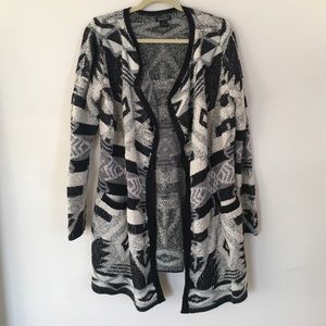 Lucky Brand Cream & Black Sweater