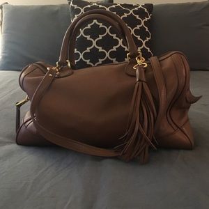 Banana Republic Pebble Leather Evan Satchel
