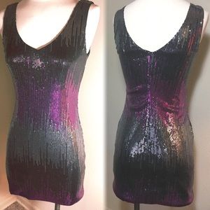 Sequined ombré Cocktail Dress