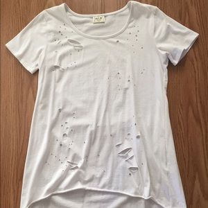 Tattered white tee