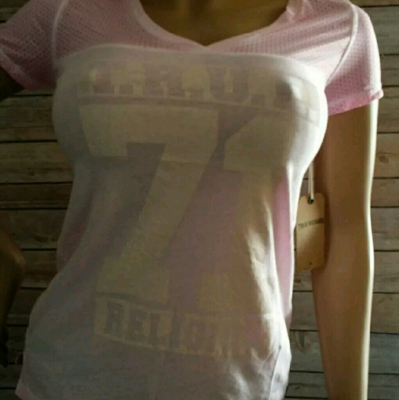 TRUE RELIGION Women's V-NECK T-SHIRT!!