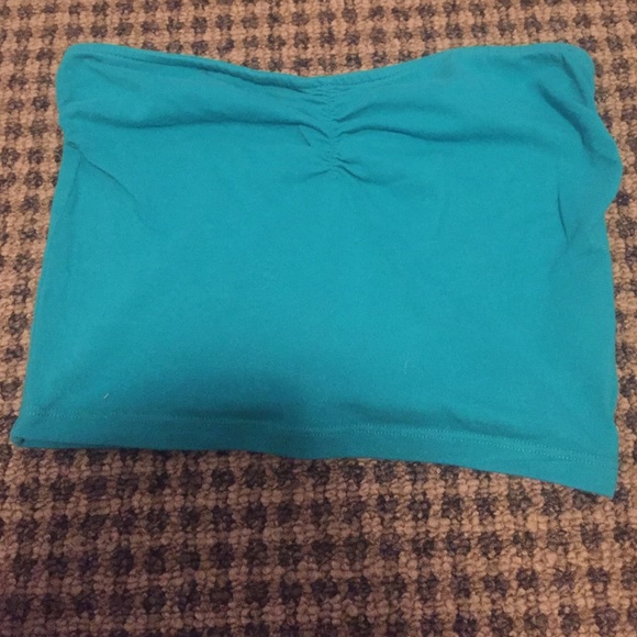 Teal crop top