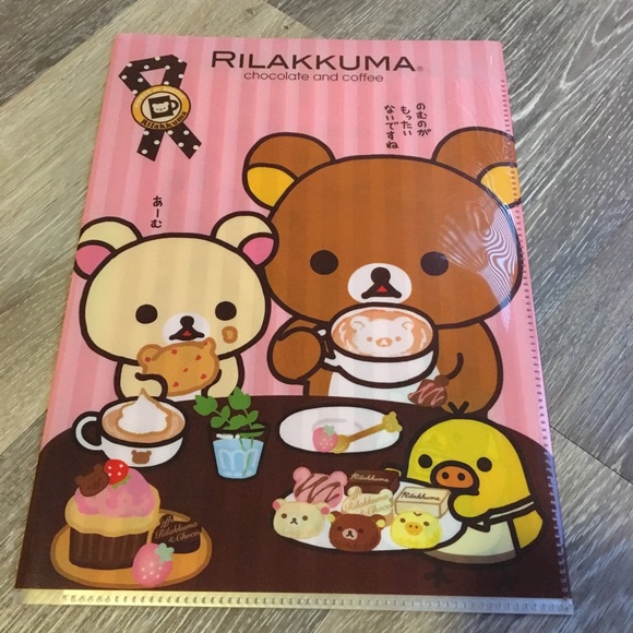 Rilakkuma coffee&chocolate 2file folder