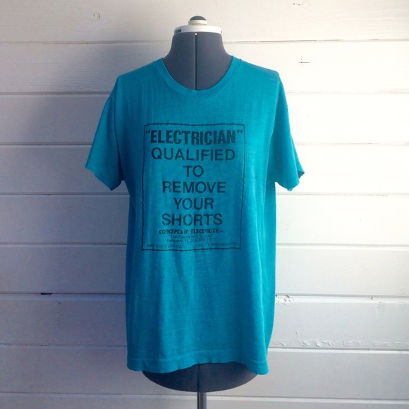 Vintage graphic tshirt VTG Electrician Tee