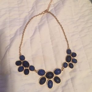 Dark blue and black necklace