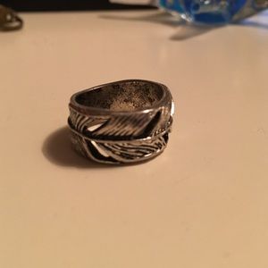 Silver Leaf Ring